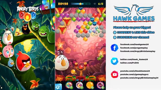 Angry Birds POP Bubble Shooter (Stella POP) - Level 44 смотреть онлайн
