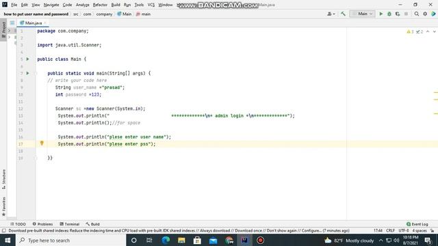 how to put username and password in java смотреть онлайн