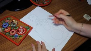 Городецкая роспись (Разделочная доска)