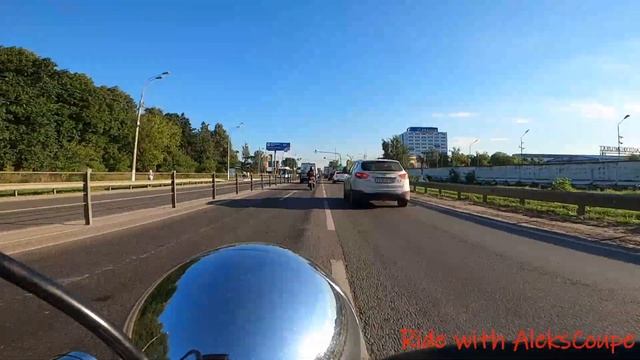Покатушки на круизере Suzuki Intruder. Просто видео с камеры.