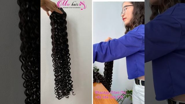 MIC HAIR VIETNAM | Curly Hair 28 inches 70 cm смотреть онлайн