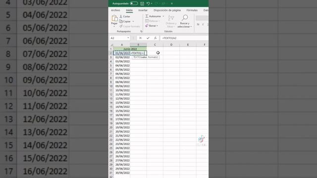 Crea una secuencia de fechas. #excel #exceltips #viral #exceltutorial #microsoft #microsoftexcel смотреть онлайн