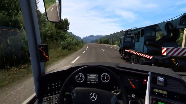 Mercedes-Benz Travego 2023 in ETS2[1.46] [Euro Truck Simulator 2] - Steering Wheel Gameplay смотреть онлайн