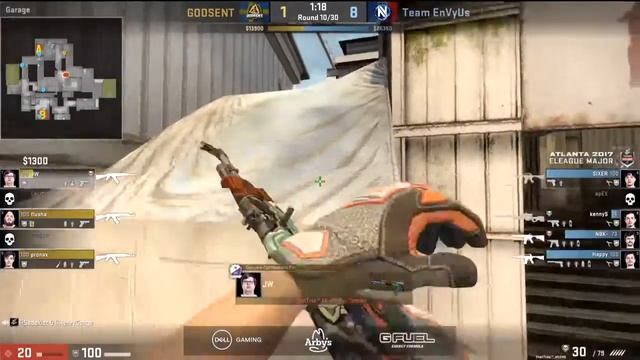 CS:GO VODs GODSENT vs EnVy Map @Cache ELEAGUE Major 2017 смотреть онлайн