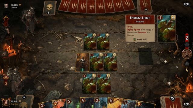 Gwent: Monsters Deathwish Consume deck Gameplay смотреть онлайн