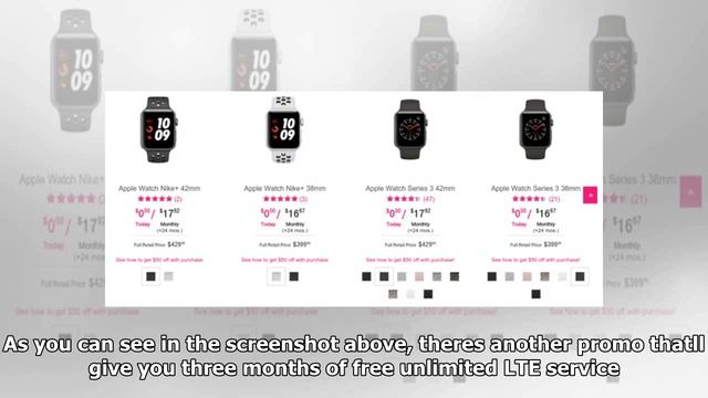 T-mobile offering $50 discount on apple watch series 3 смотреть онлайн