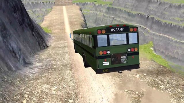 BeamNG drive - Leap Of Death Car Jumps & Falls Into Red water смотреть онлайн