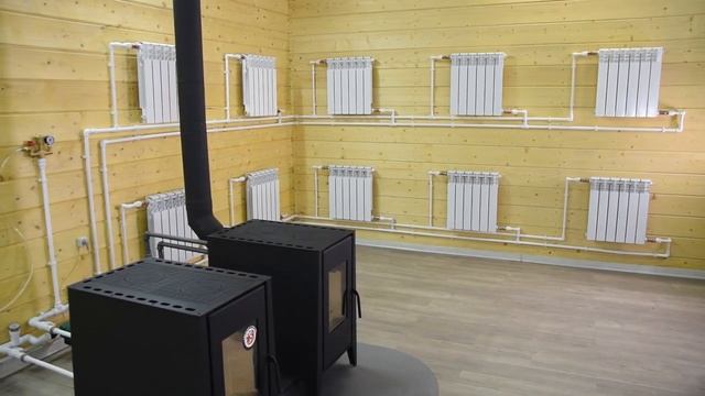 Печь-котел Деревенька от "ЭкоКамин". Обогреет, накормит и украсит! смотреть онлайн