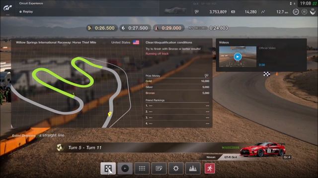 Walkthrough: Gran Turismo Sport Part 21-Horse Thief Mile Circuit Experience (English/100%) смотреть онлайн