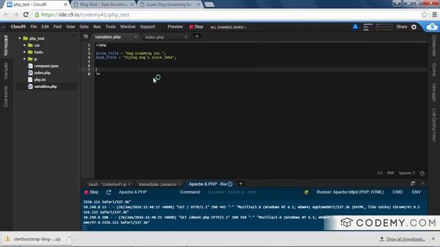 Templating Out A Website With PHP смотреть онлайн