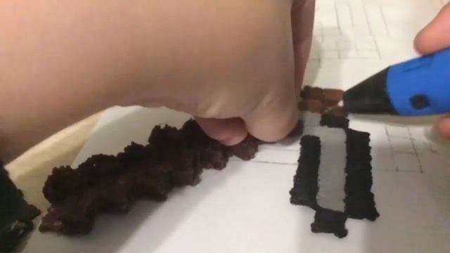 Объёмная кирка из майнкрафта из 3д ручки смотреть онлайн