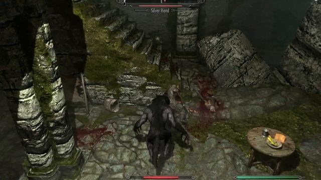 Skyrim: Werewolf decapitation kill move смотреть онлайн
