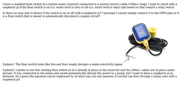 Raspberry Pi: Check status of float switch in water reservoir (2 Solutions!!) смотреть онлайн