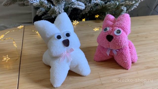 Набор подарочный из двух полотенец ЗАЙКА, 8х6 см, (полотенца 2шт. 20х20 см) Н88525 смотреть онлайн