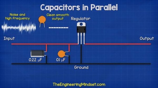 Capacitors in Parallel - calculations  electronics engineering