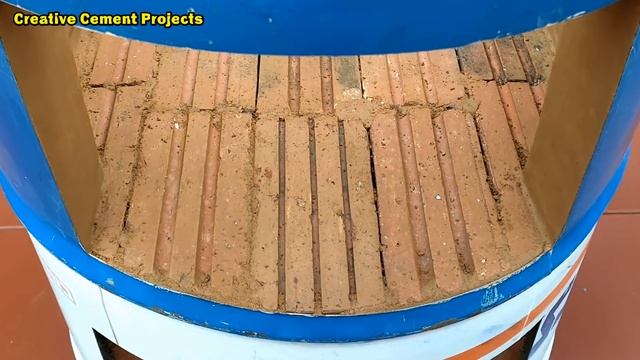 The Idea Of Recycling Non-iron Barrels And Cement Into A Multi-purpose Grill