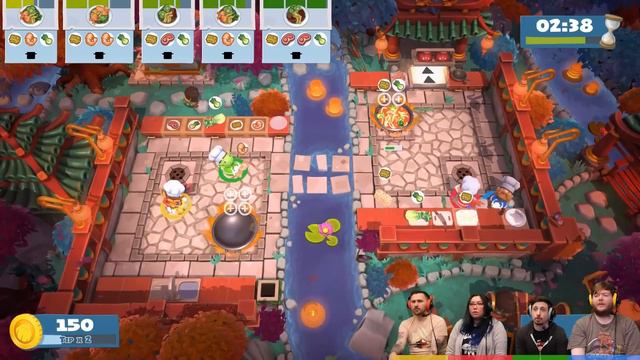 Overcooked 2: Chinese New Year DLC - #2 - DRAGON IN THE KITCHEN! (4 Player Gameplay) смотреть онлайн