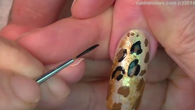 Easy Traditional Leopard Print Nails | Animal DIVA Nail Art Tutorial смотреть онлайн