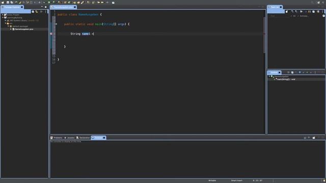 Anfänger Übung für Java Programmierer (Name Ausgeben) смотреть онлайн