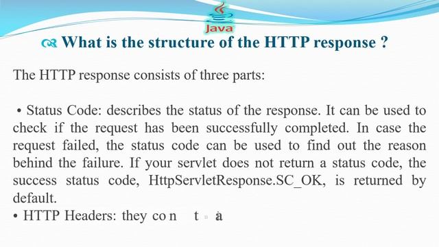 What is the structure of the HTTP response | JAVA INTERVIEW QUESTIONS AND ANSWERS смотреть онлайн