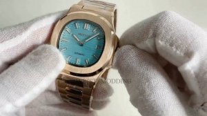 Seiko Nautilus Rose Gold MOD Tiffany Review #seikomod #watchreviews