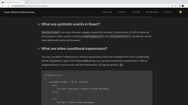 React Interview Questions #01 смотреть онлайн