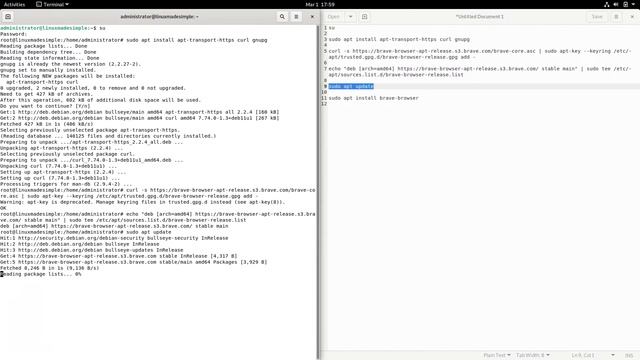 How to install the Brave browser on Debian 11 смотреть онлайн