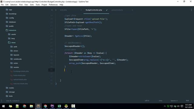 How to upload CSV and insert into database in PHP/ Laravel смотреть онлайн