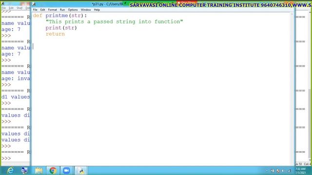 Online Python Programming Training:Functions: Day-32 #SARVAVASI #ONLINE смотреть онлайн