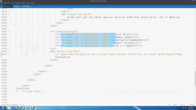 #66 How to Build Website using Html, CSS, JS, jQuery, Bootstrap - Building Pricing Section CSS 2 смотреть онлайн