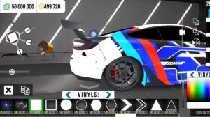 как сделать топ винил BMW  M8 car parking