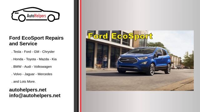 Ford EcoSport Repairs and Service смотреть онлайн