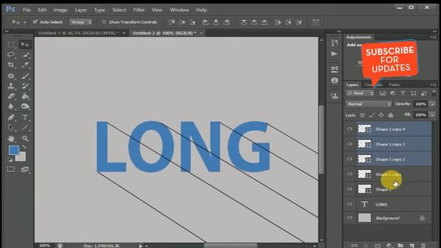 Create the Long Shadow Effect! | Photoshop Tutorial смотреть онлайн