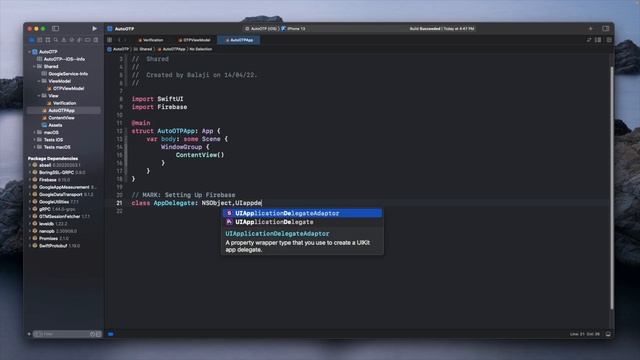 SwiftUI Fetching OTP Automatically - Login Page With Firebase - MVVM - Xcode 13 - SwiftUI Tutorials смотреть онлайн