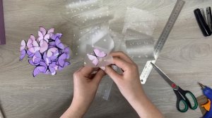 Букет из бабочек | Букет из бабочек в коробке | Светящийся букет своими руками