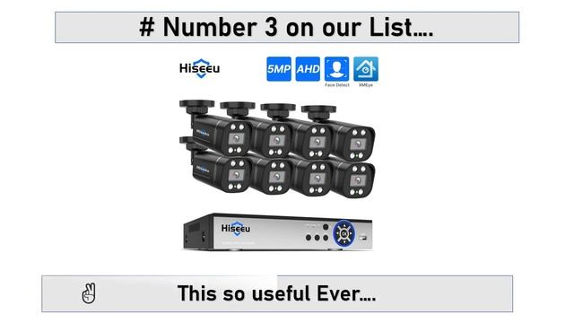 Hiseeu Surveillance Security Camera System