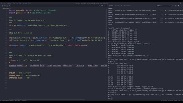 Import Records From CSV File (or any data file) to SQL Server (or any database system) With Python смотреть онлайн