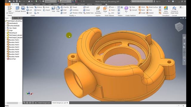 Autodesk Inventor - Mold Design ( Die Casting Parting) смотреть онлайн