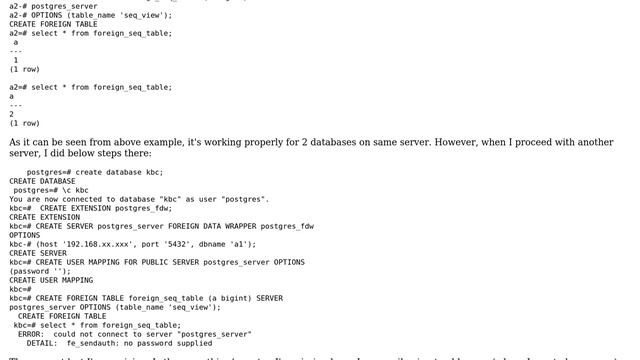 Databases: FDW use in postgres смотреть онлайн