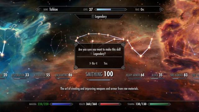 How to make a skill legendary - Skyrim смотреть онлайн