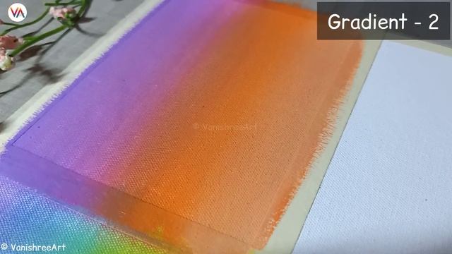 Blending Acrylics Paints On Canvas | Color Gradient Background Painting For Beginners | VanishreeAr смотреть онлайн
