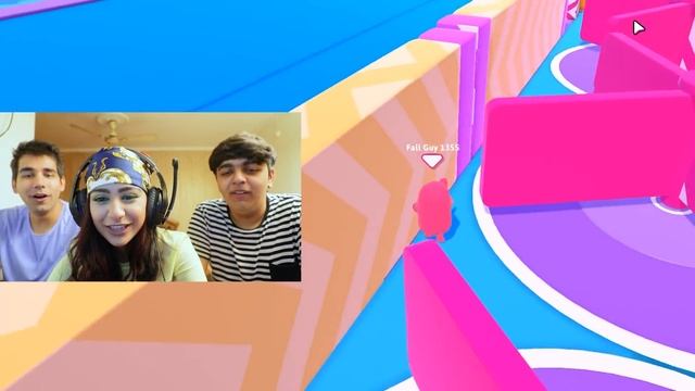 PLAYING TRENDING GAME FALL GUYS WITH BROTHER & SISTER | Rimorav Vlogs смотреть онлайн