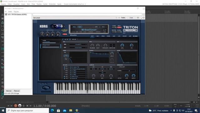 Reaper : Korg Triton Extreme - Teste .... смотреть онлайн