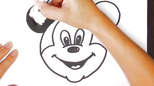 Bolalar uchun Miki Maus rasm chizish _ Mickey Mouse drawing for kids смотреть онлайн