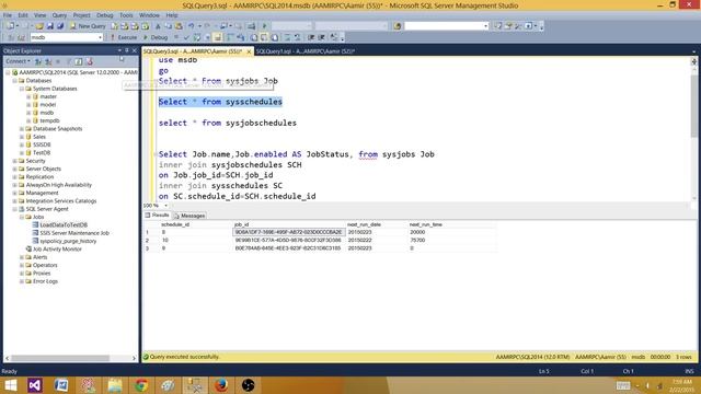 Get SQL Server Agent Jobs List with Schedules in SQL Server - SQL Server Tutorial смотреть онлайн