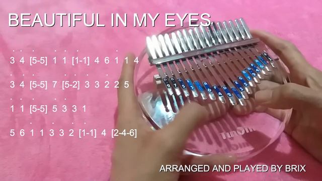 Beautiful in my Eyes | Joshua Kadison | Kalimba Cover with Tabs смотреть онлайн