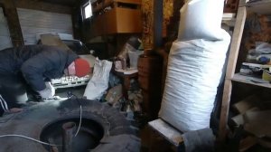 Обдирка покрышки за 10 мин для вездехода.