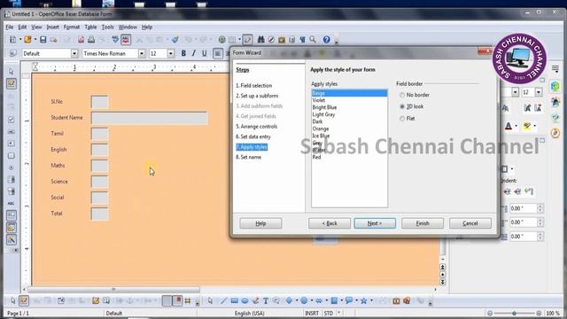 Creating Form in Openoffice Database смотреть онлайн