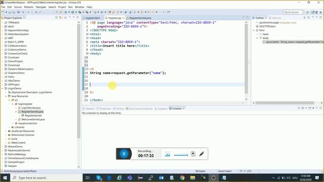 Java Server Pages (JSP) | JSP Full Tutorial For Beginner Hindi | Advance Java Tutorial In Hindi -96 смотреть онлайн