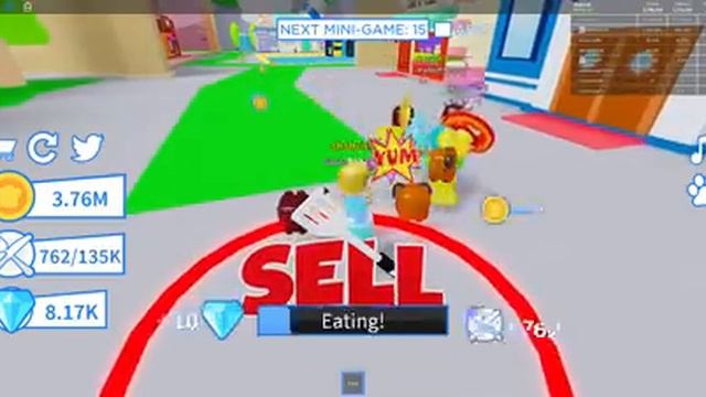 АМ НЯМ 3 новый обжора - толстяк ? Roblox по русски PETS OM NOM SIMULATOR 2019 смотреть онлайн